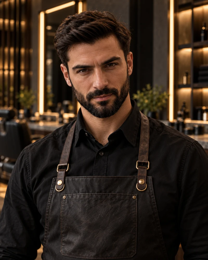 Luca Moretti, fictional demo barber